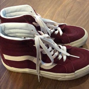 Burgundy vans